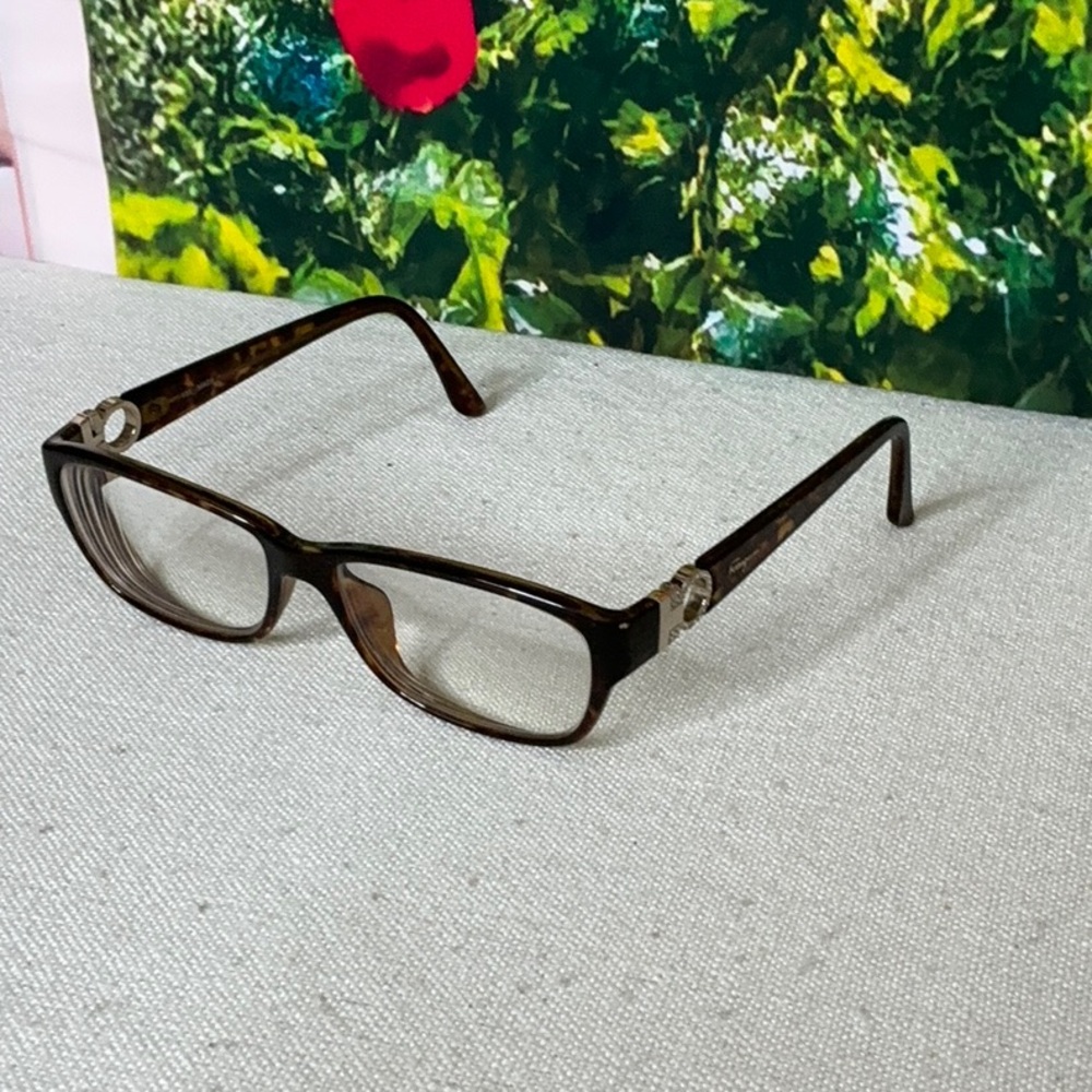 Salvatore Ferragamo Brown and Multicolor Glasses.  #1306
